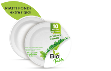 BIO TABLE PIATTO FONDO EXTRA x10